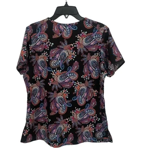 Vera Bradley Paisley print scrub Sz S‎ - Picture 5 of 5